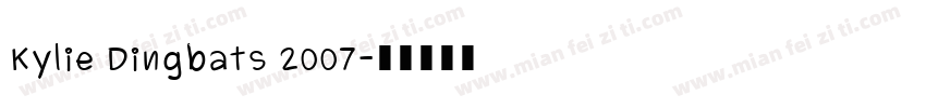 Kylie Dingbats 2007字体转换